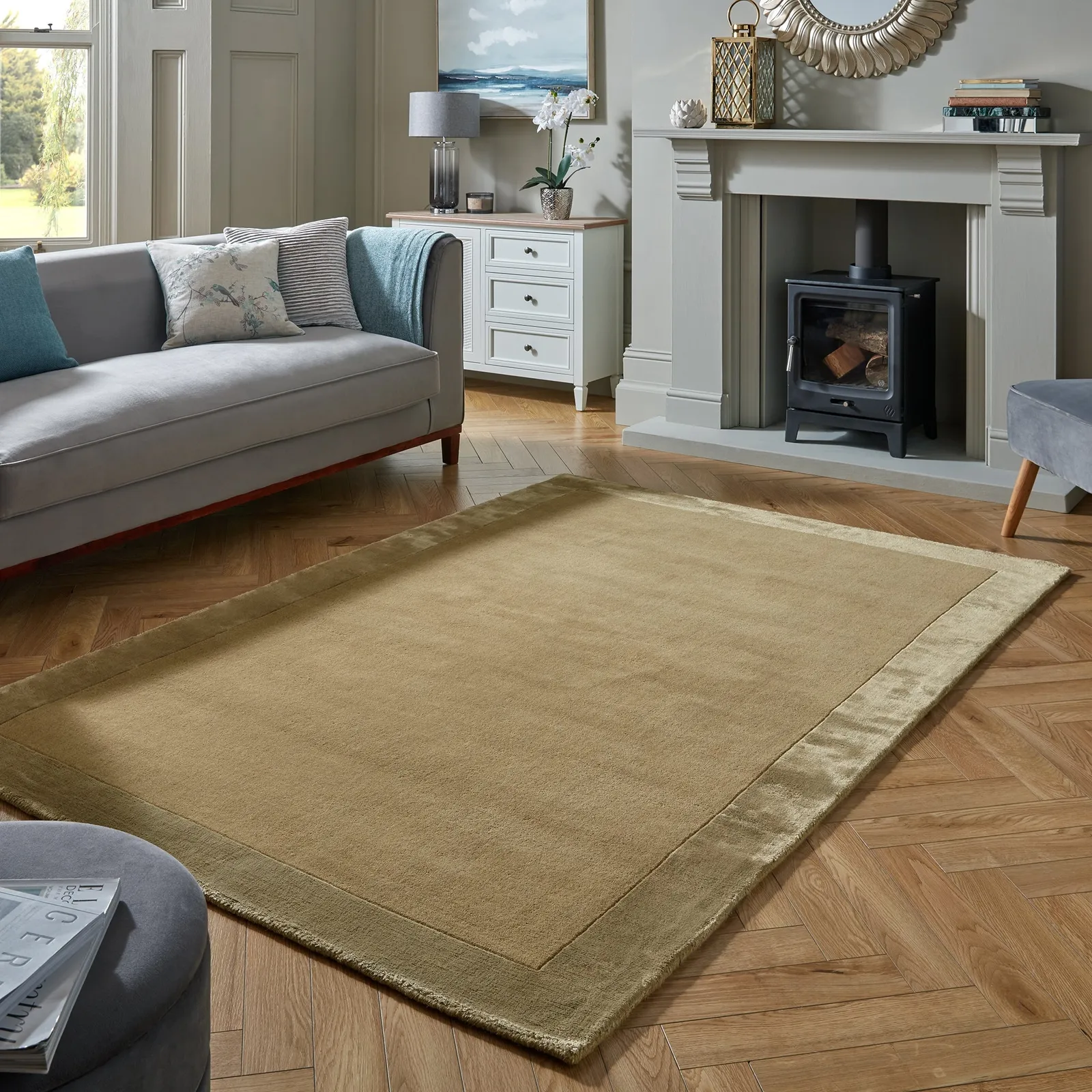 Amaya Wool Rug Brown