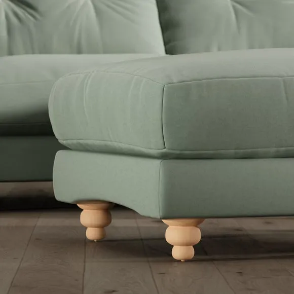 Martha Vintage Velvet Footstool 3