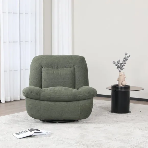 Image Furnishings Ebba Boucle Swivel Rocker Recliner Chair 3