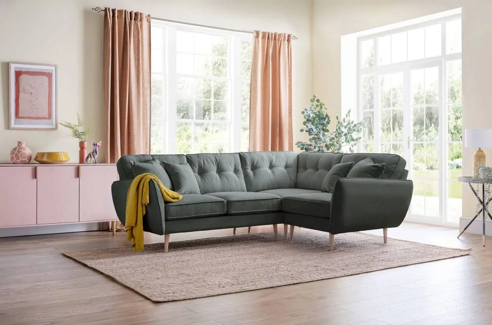 The Great Sofa Company Ailis 2 Corner 1 Faro Slate in Dark Grey