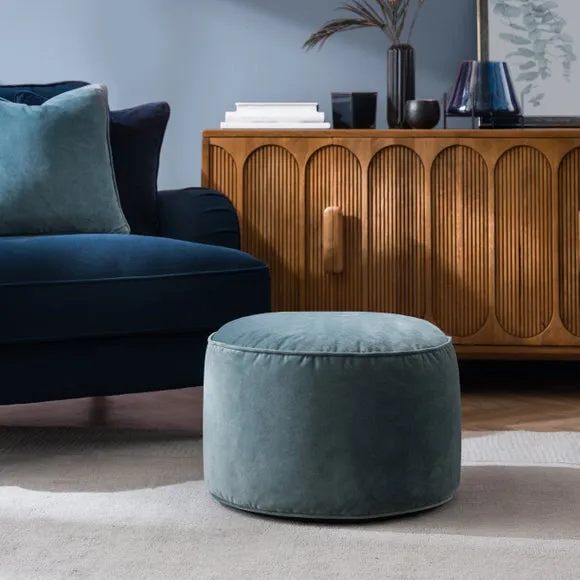 Eliza Velvet Pouffe 1