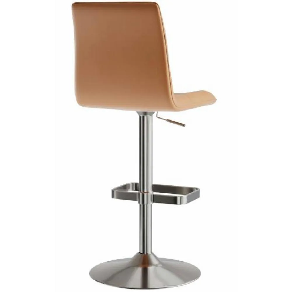 netfurniture Scaponi Brushed Quality Kitchen Bar Stool- Cognac in Tan 5
