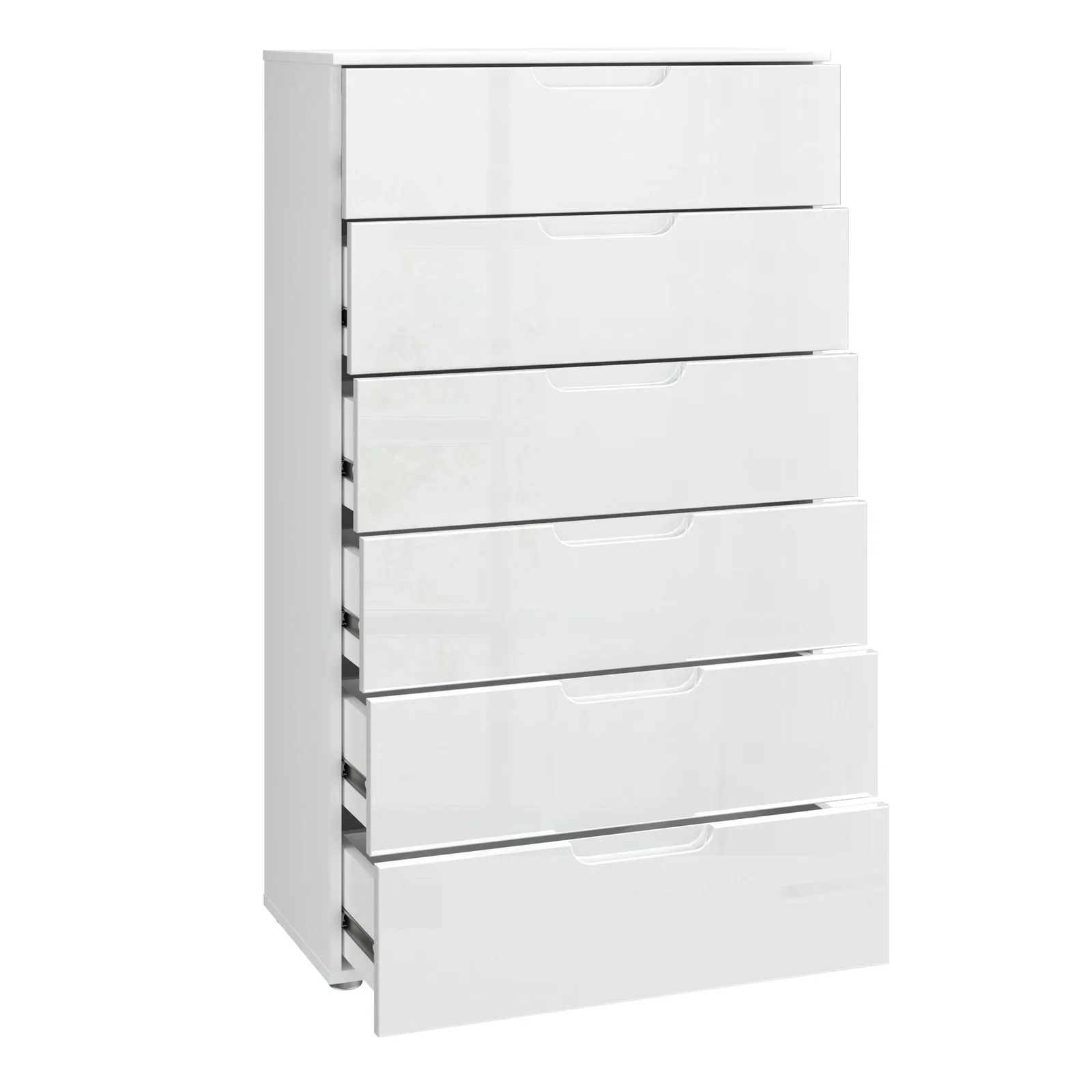 Furniture To Go Sienna Chest of 6 Drawers in White 3