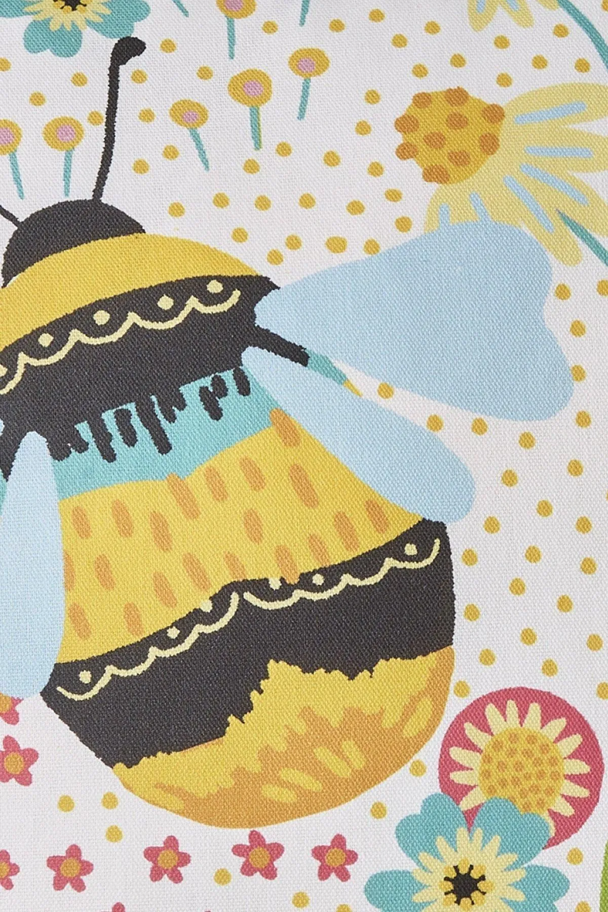 Fusion 'Buzzy Bee' Outdoor Water & UV Resistant Garden Filled Bench Cushion in Yellow 5