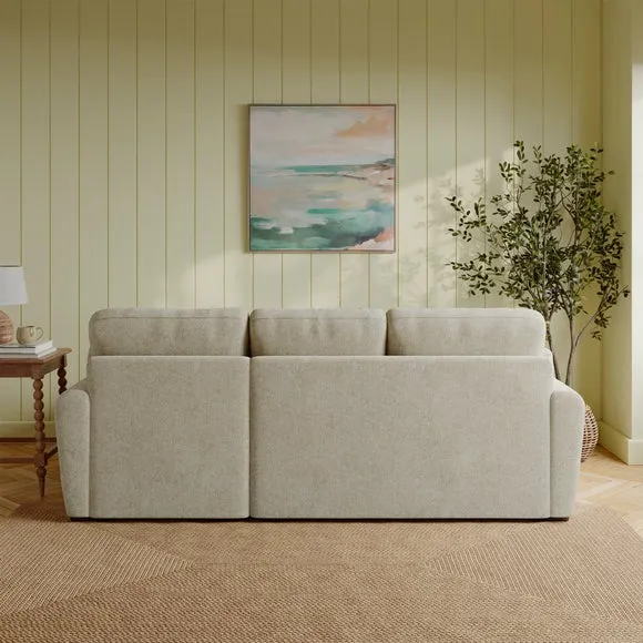 Milton Soft Chenille Corner Chaise Sofa 2