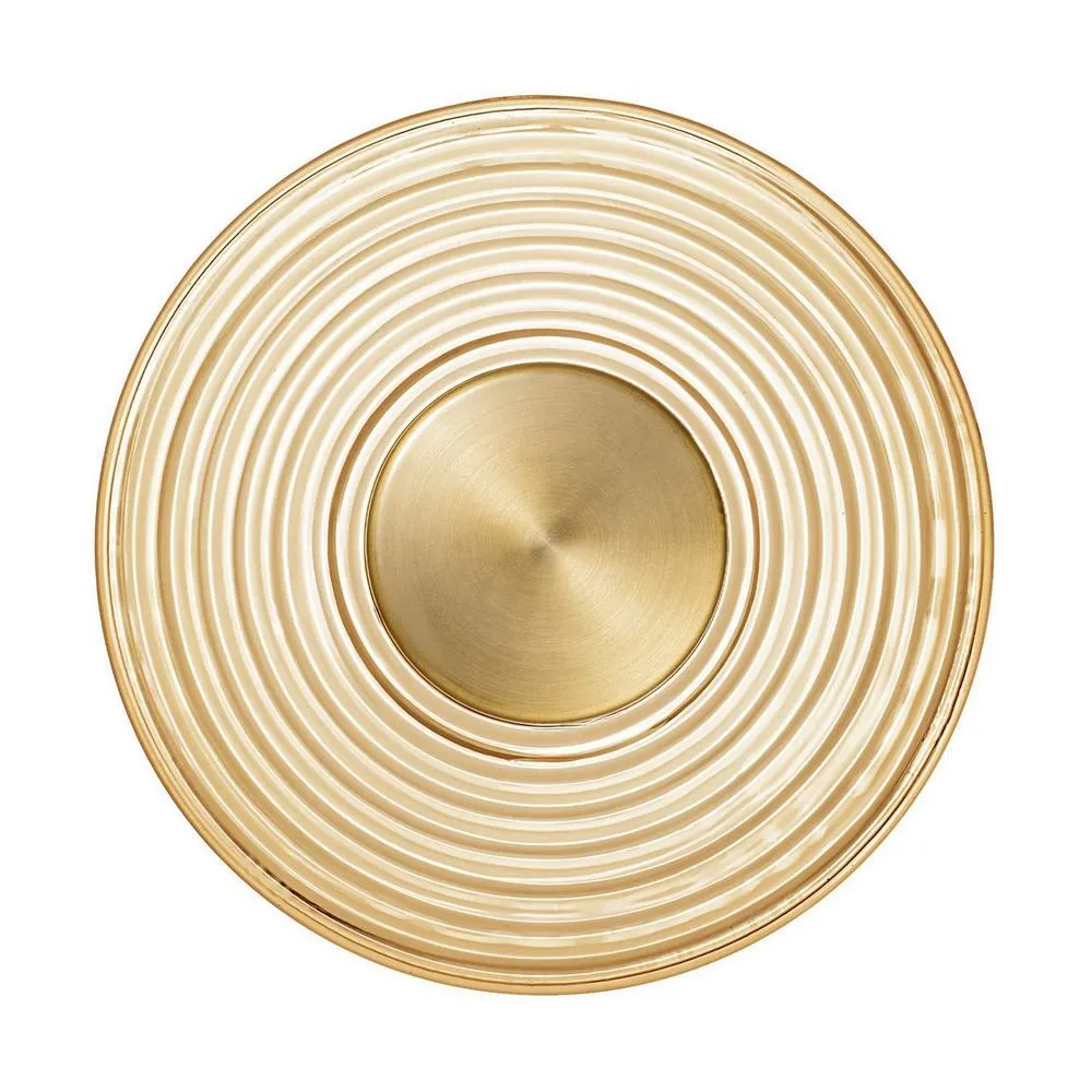 Netlighting Nous 30cm Integrated LED Wall Lamp Brass Gold Amber LED 8W 304lm 3000K
