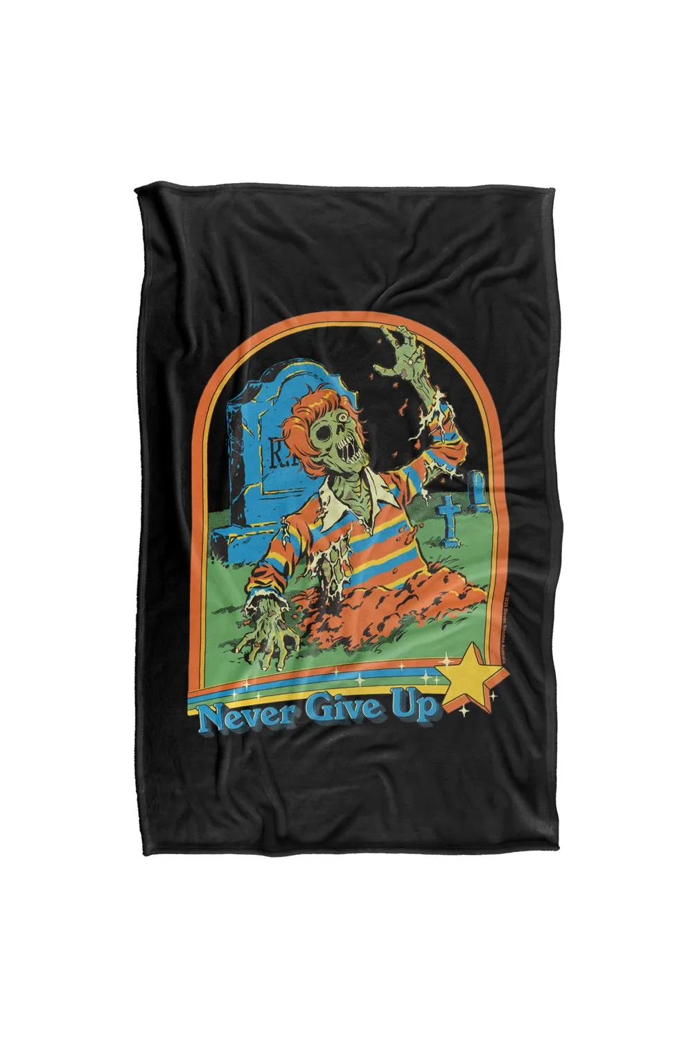 Steven Rhodes Never Give Up Silky Touch Super Soft Throw Blanket