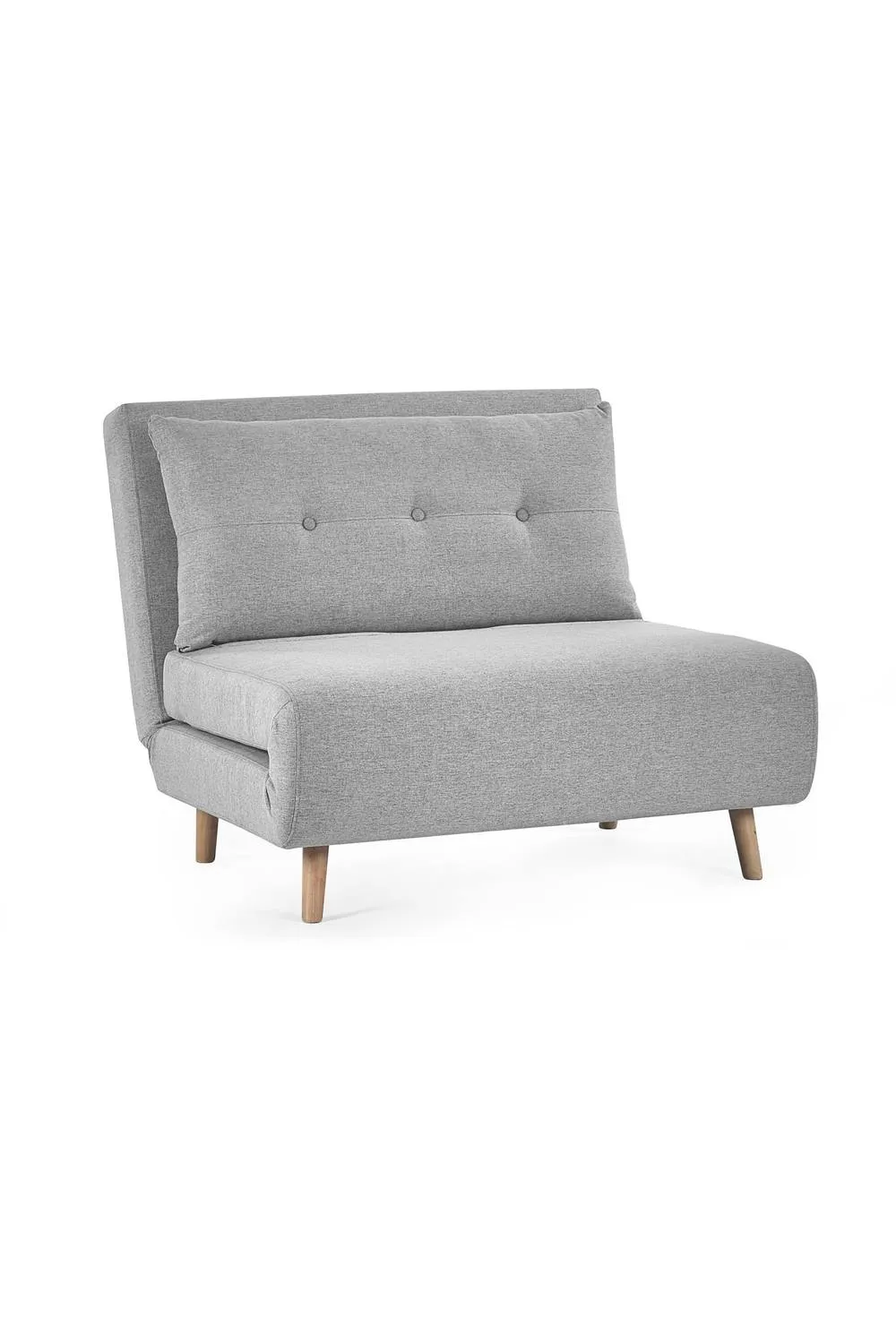 Julian Bowen Rowan Upholstered Chair Bed in Light Grey 3