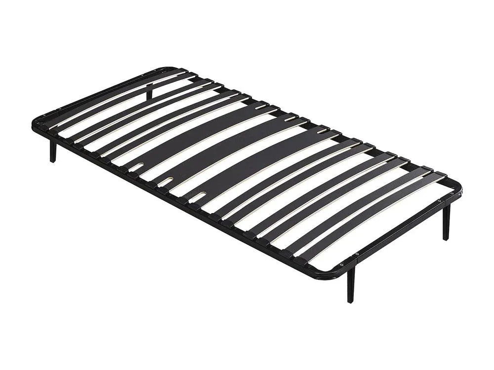 Vente-unique Slatted Frame Bed Base To Assemble 90 X 190 Cm - 15 Slats - 3 Zones in Black 3