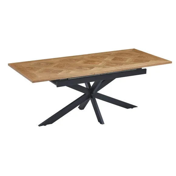 Payton Extandable Dining Table with 4 Sabenea Dining Chairs and Ebony Bench 3