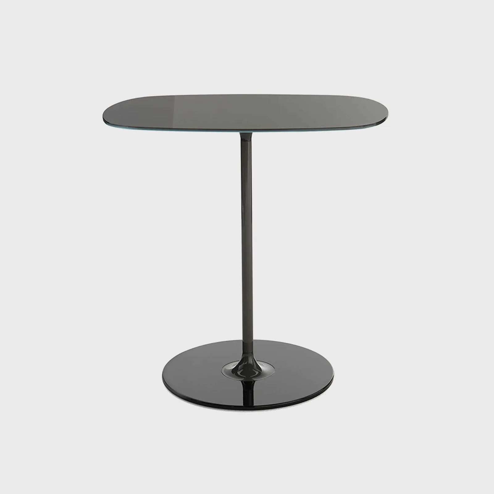Kartell Thierry Side Table 33X50X50 Black Glass | Barker & Stonehouse