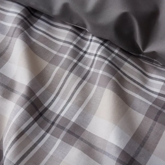 Oakley Woven Check 100% Cotton Duvet Cover & Pillowcase Set 3