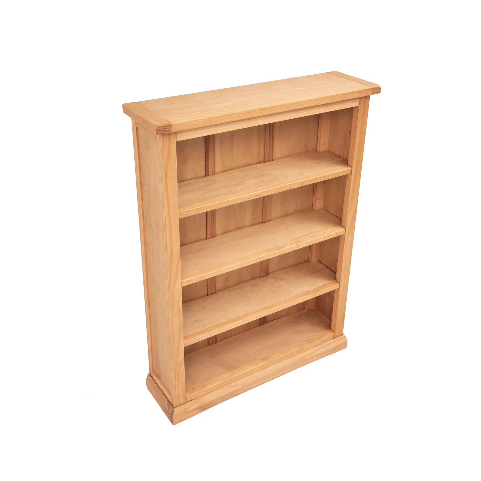 Cabinet Bits Bookcase with plinth 120x90x25cm in Light Brown 3