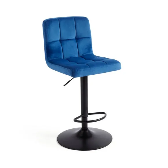 Jasmine Adjustable Height Swivel Bar Stool, Powder Coated Base 5