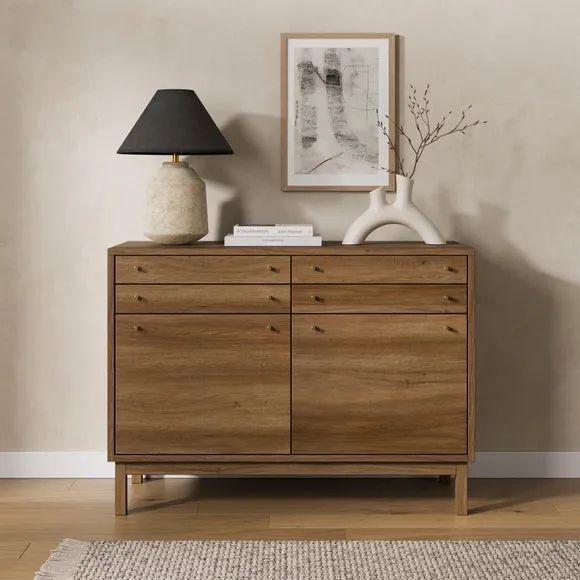 Edgar Small Sideboard, Oak Effect