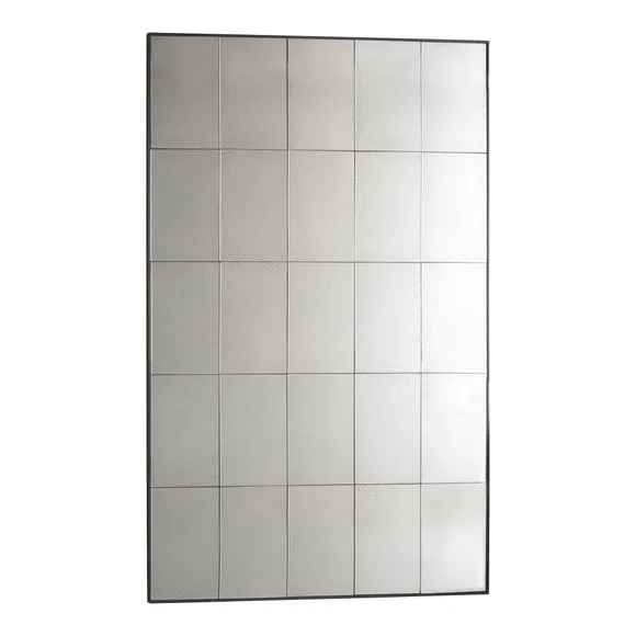 Loretto Window Distressed Rectangle Full Length Wall Mirror 3