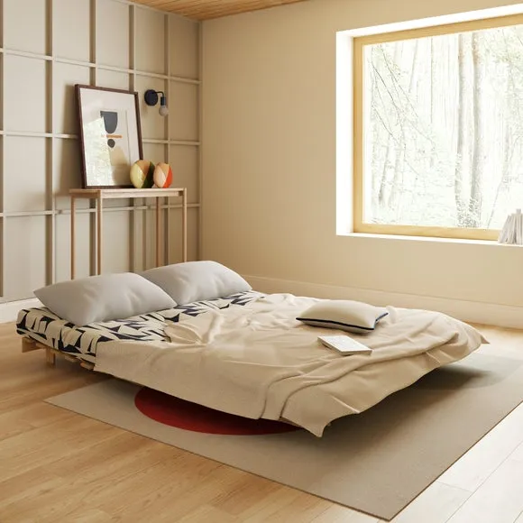 Mito Klipp Natural Frame Double Futon 2