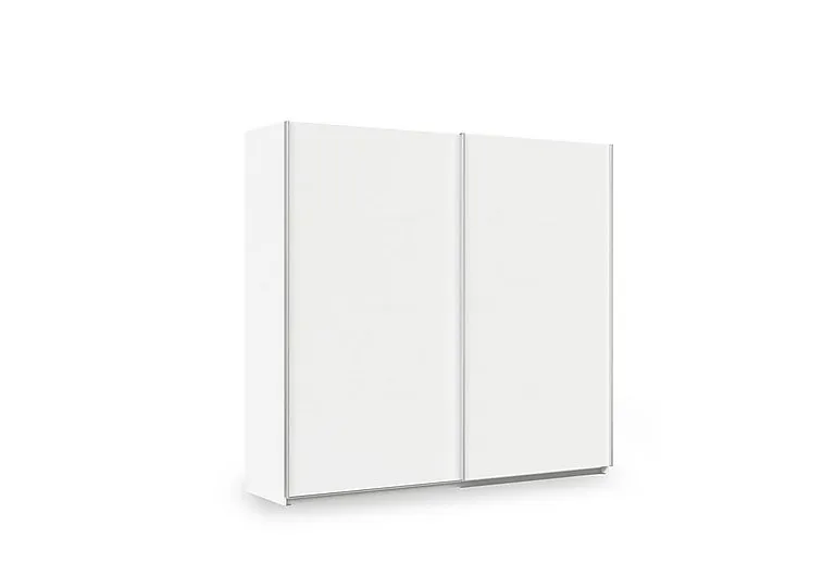 Impulse 226cm 2 Door Décor Slider Wardrobe - Alpine White