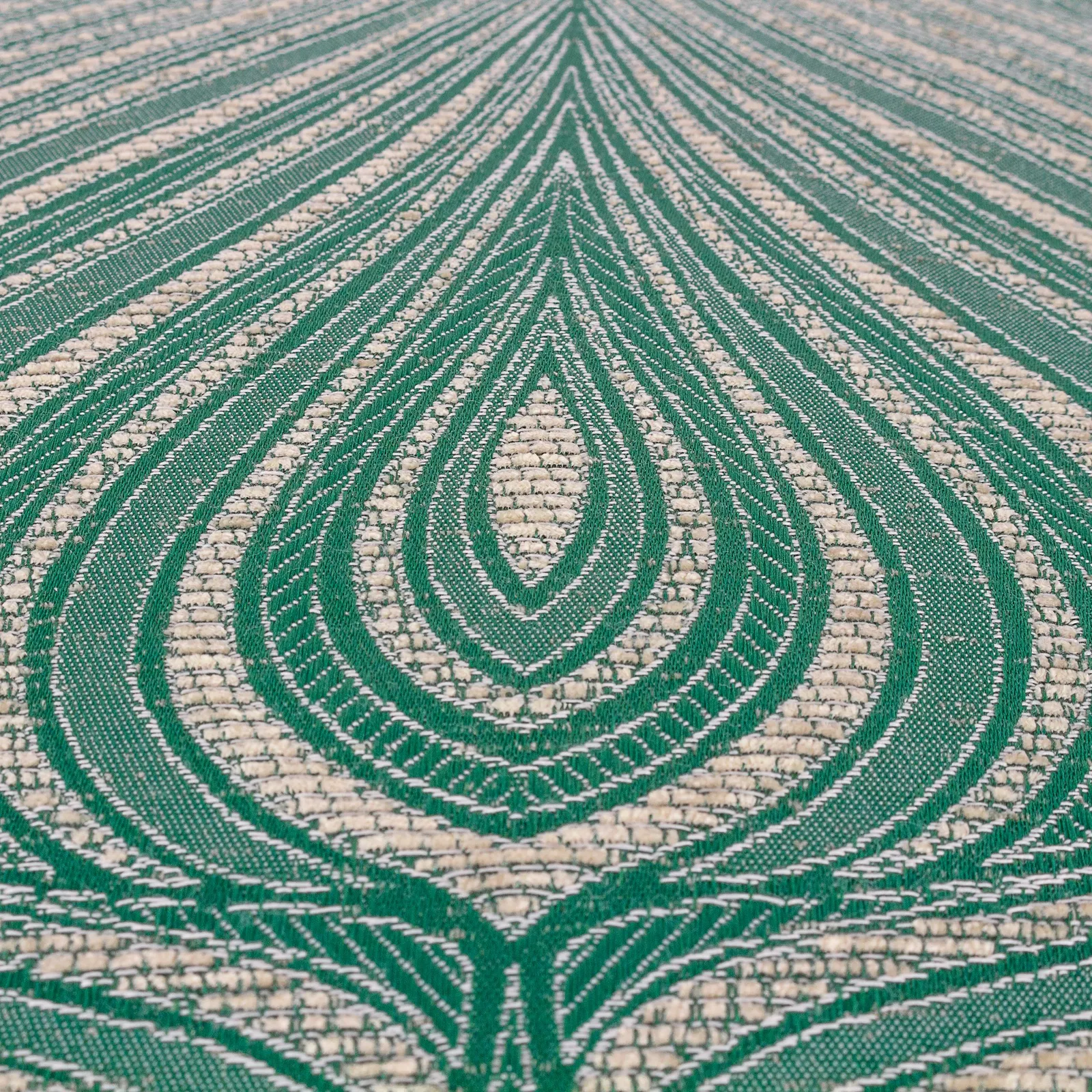 Paoletti Gatsby Jacquard Polyester Filled Cushion in Emerald 4