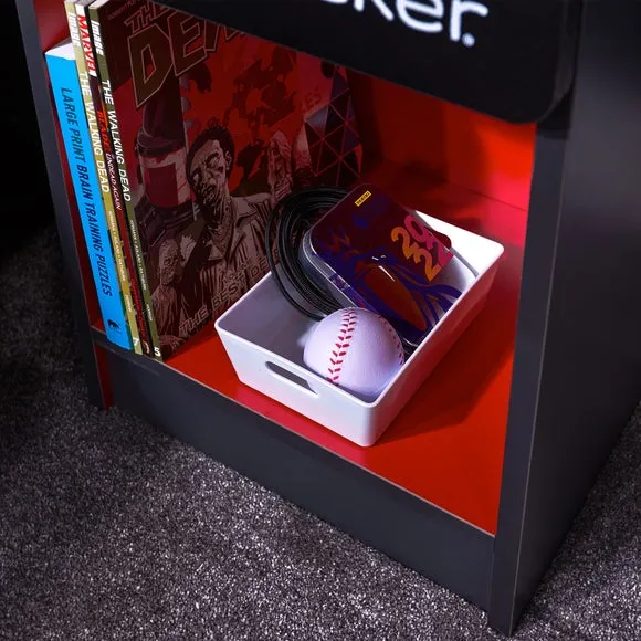Return - X Rocker Carbon Tek Bedside Table with Wireless Charging 3