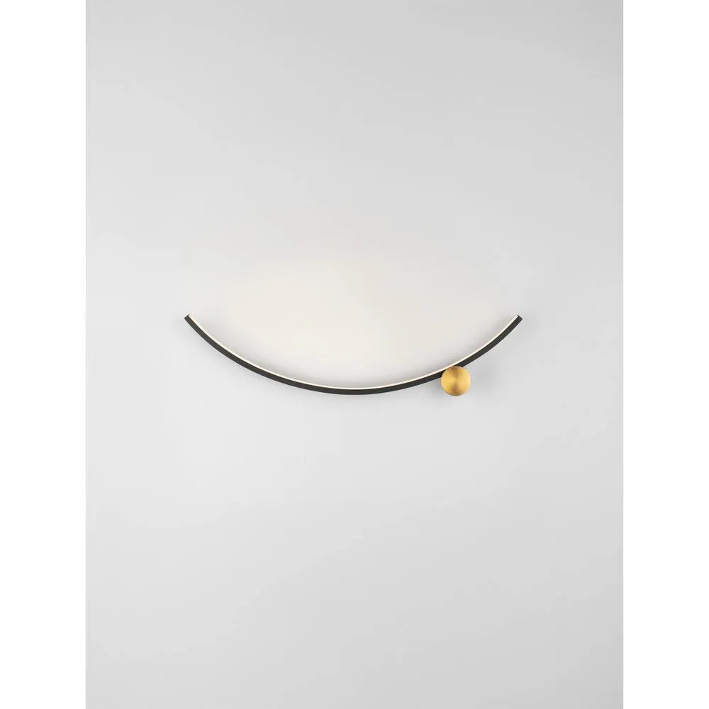Netlighting Kima I Integrated LED Wall Lamp Sandy Black Gold LED 14W 880lm 3000K 3