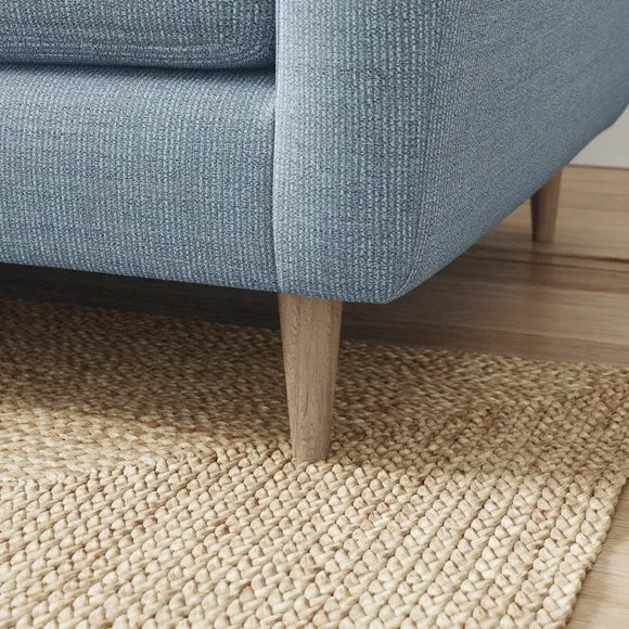 Sven Chunky Tonal Weave Large Corner Chaise Sofa 5