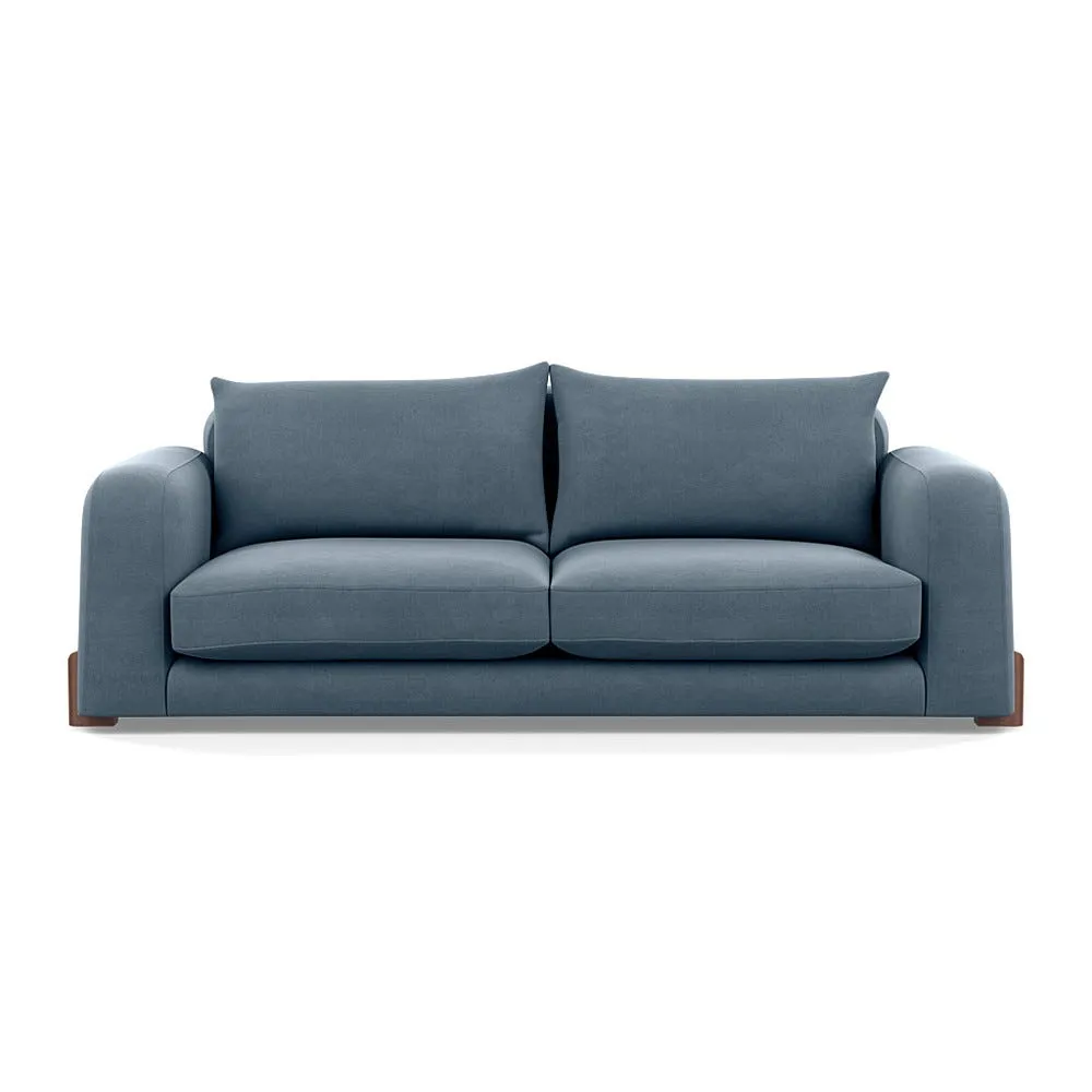Heal's Nuvola 4 Seater Sofa Capelo Mineral Walnut Stained Feet 1