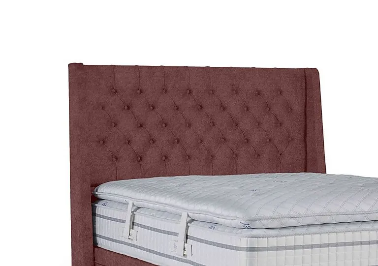 Pinnacle Floor Standing Headboard - Double - Tweed Rose