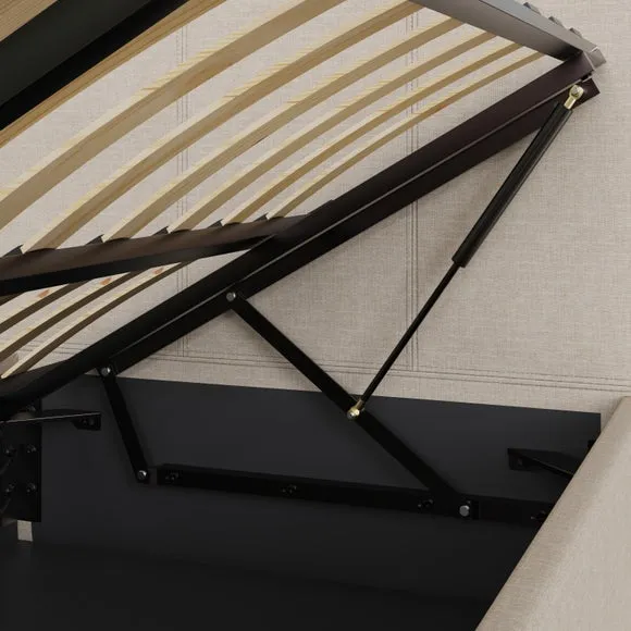 Side Lift Ottoman Bed Frame, Fabric 4