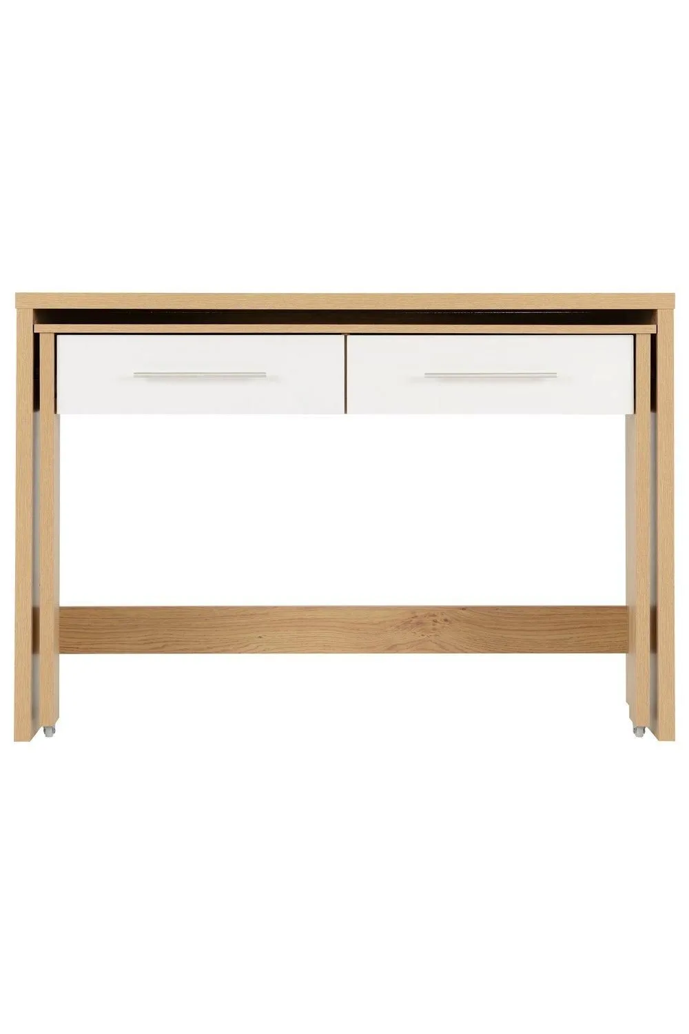 Seconique Seville 2 Drawer Slider Desk in White 4