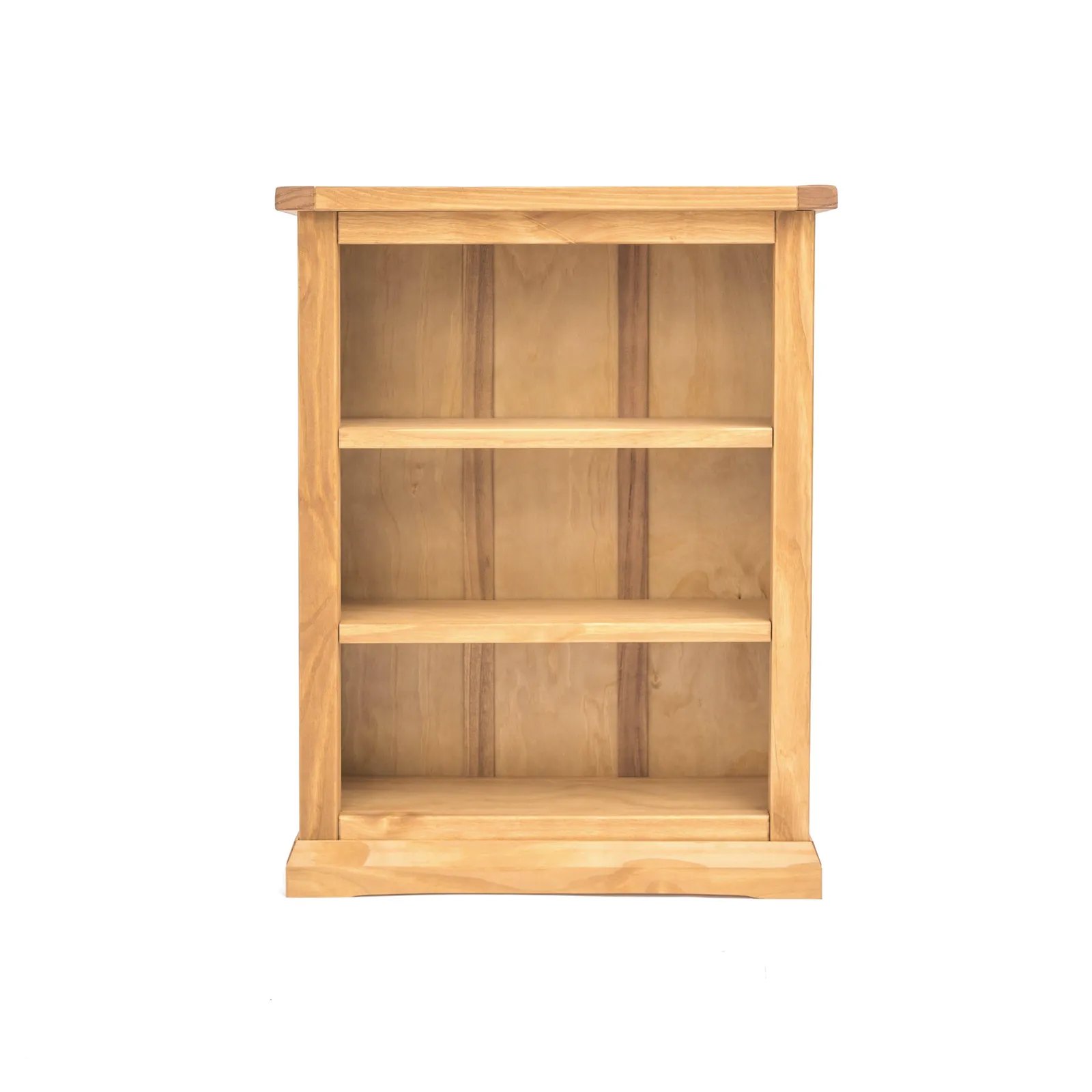 Cabinet Bits Bookcase with Plinth 90x70x25cm in Light Brown