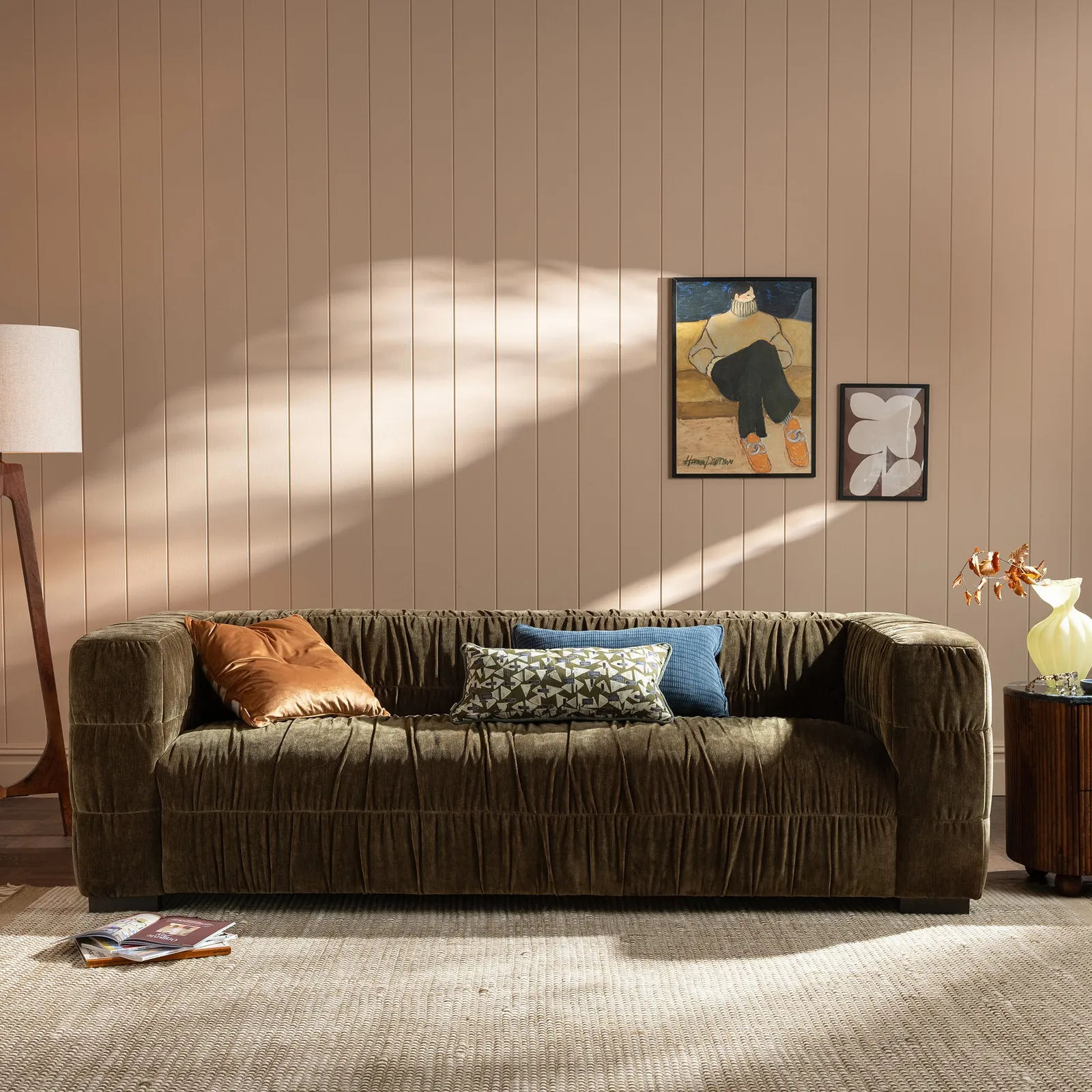 Vercelli Sofa, Green Fabric | Barker & Stonehouse 2