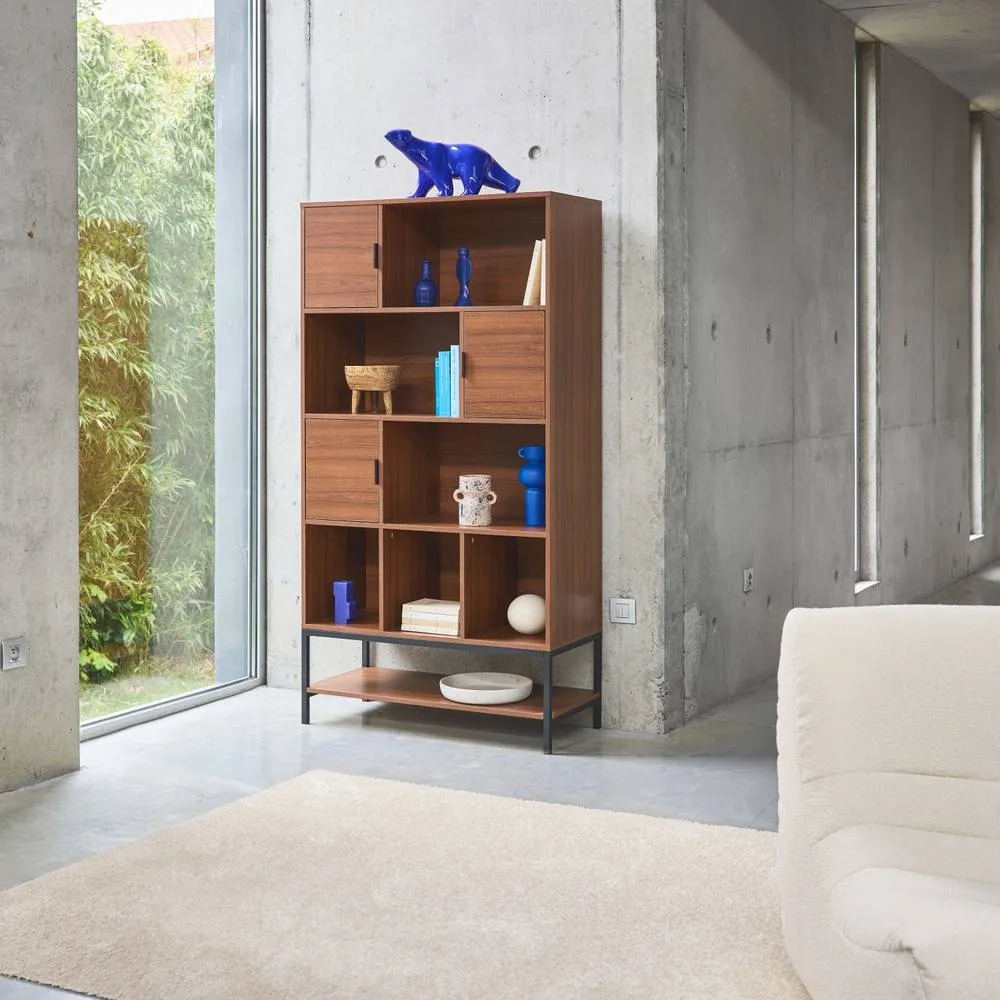 sweeek 9-compartment Bookcase in Dark Brown 6