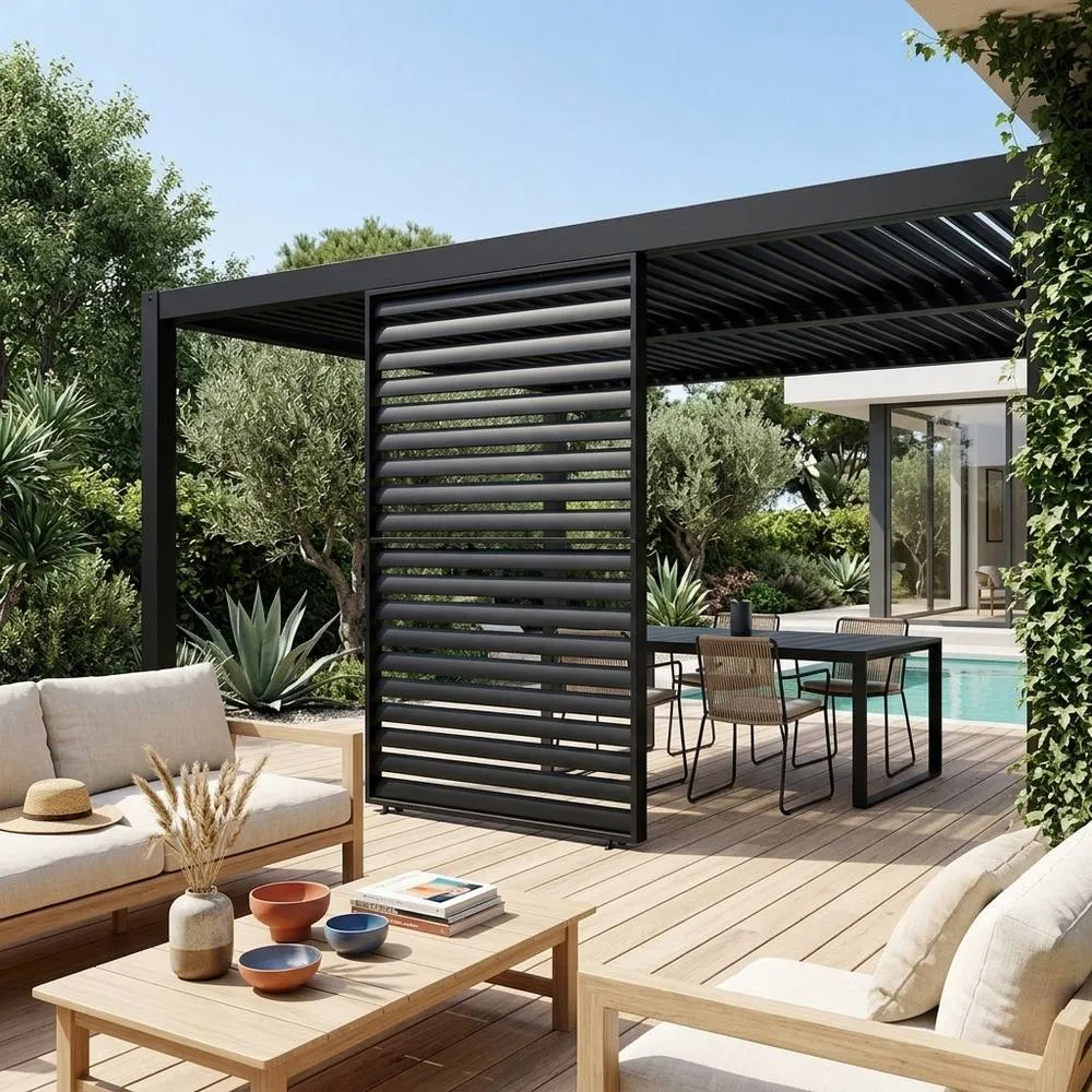 sweeek Louver panel 130cm for Palace pergola in Dark Grey