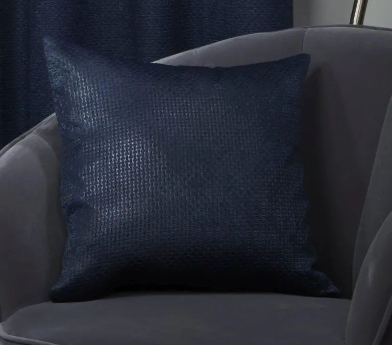 New Edge Blinds Metro Collection Cushion Cover in Blue
