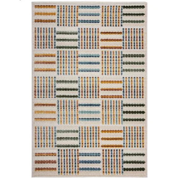 Maxwell Grid Washable Rug 5