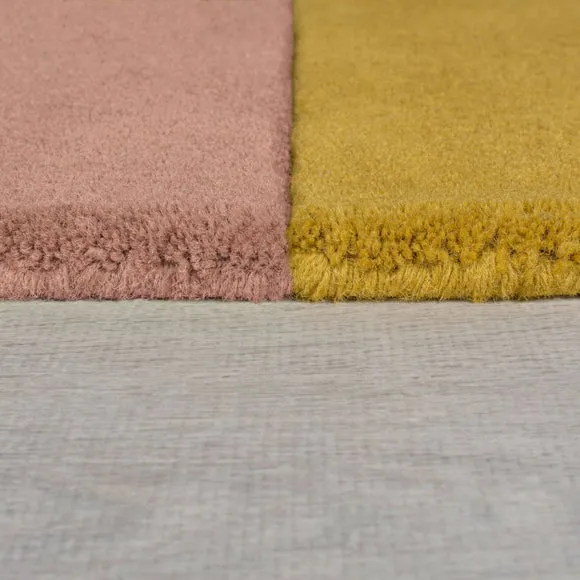Lozenge Abstract Shaped Wool Rug 4