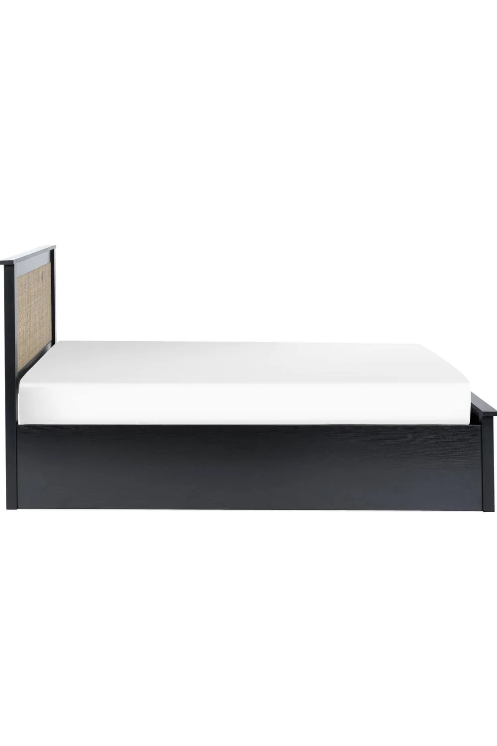 Julian Bowen Padstow Rattan Effect Ottoman Storage Bed in Black 6