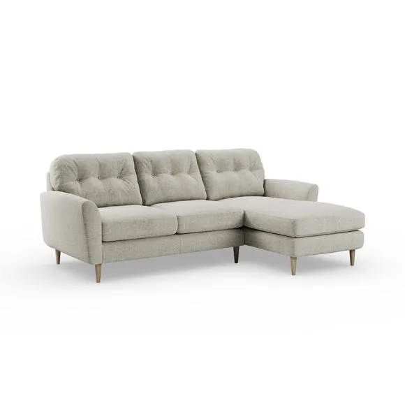 Sven Chunky Chenille Large Corner Chaise Sofa 6