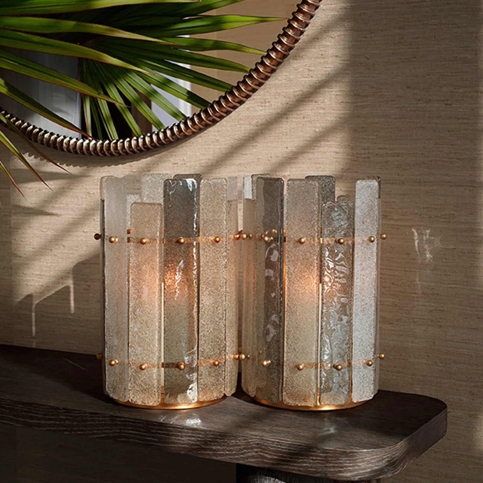 Eichholtz Hurricane Greyson, Round, Gold Glass | Barker & Stonehouse 2