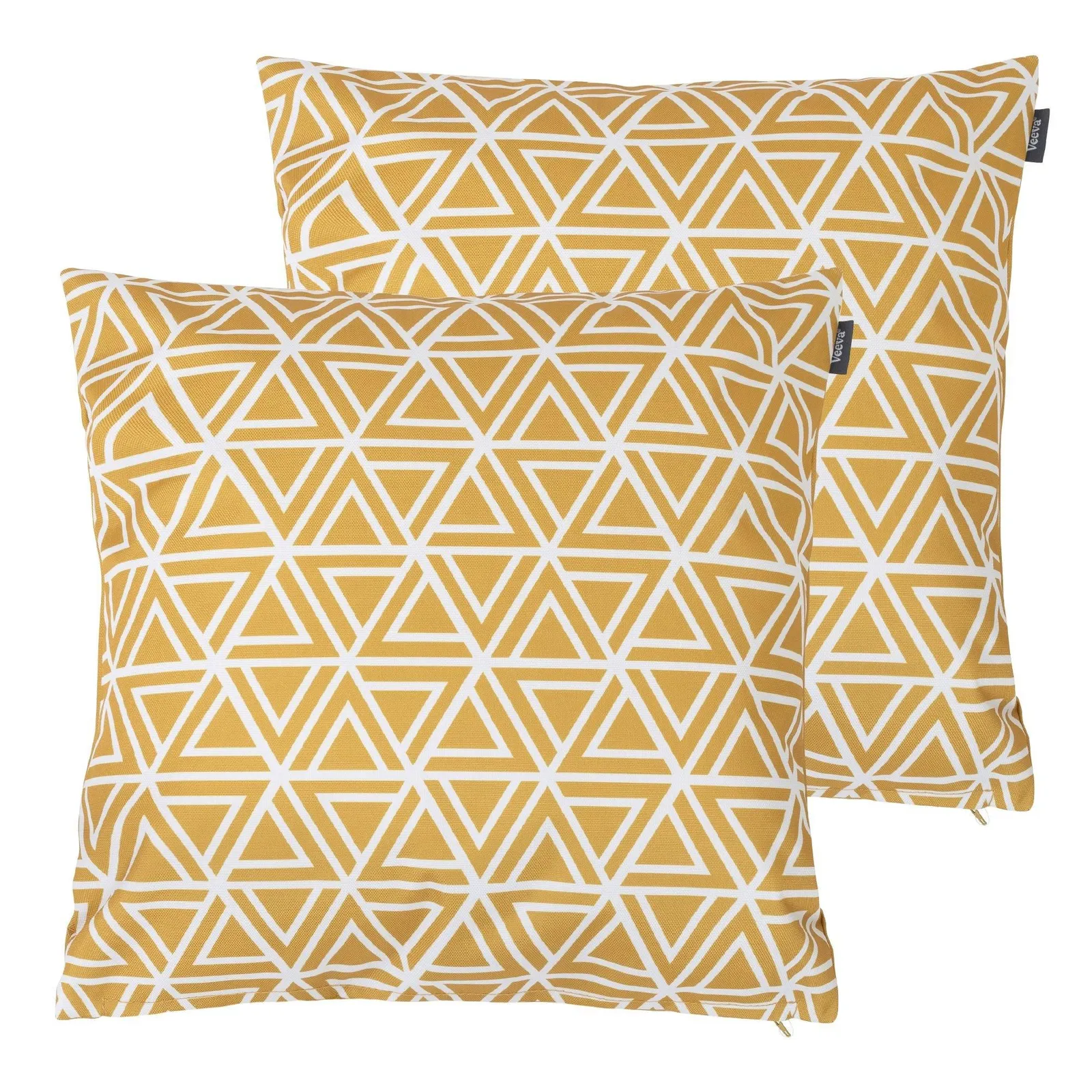 icon Indoor & Outdoor Waterproof Cushion Set of 2 Slate Grey Waterproof Cushion in Yellow