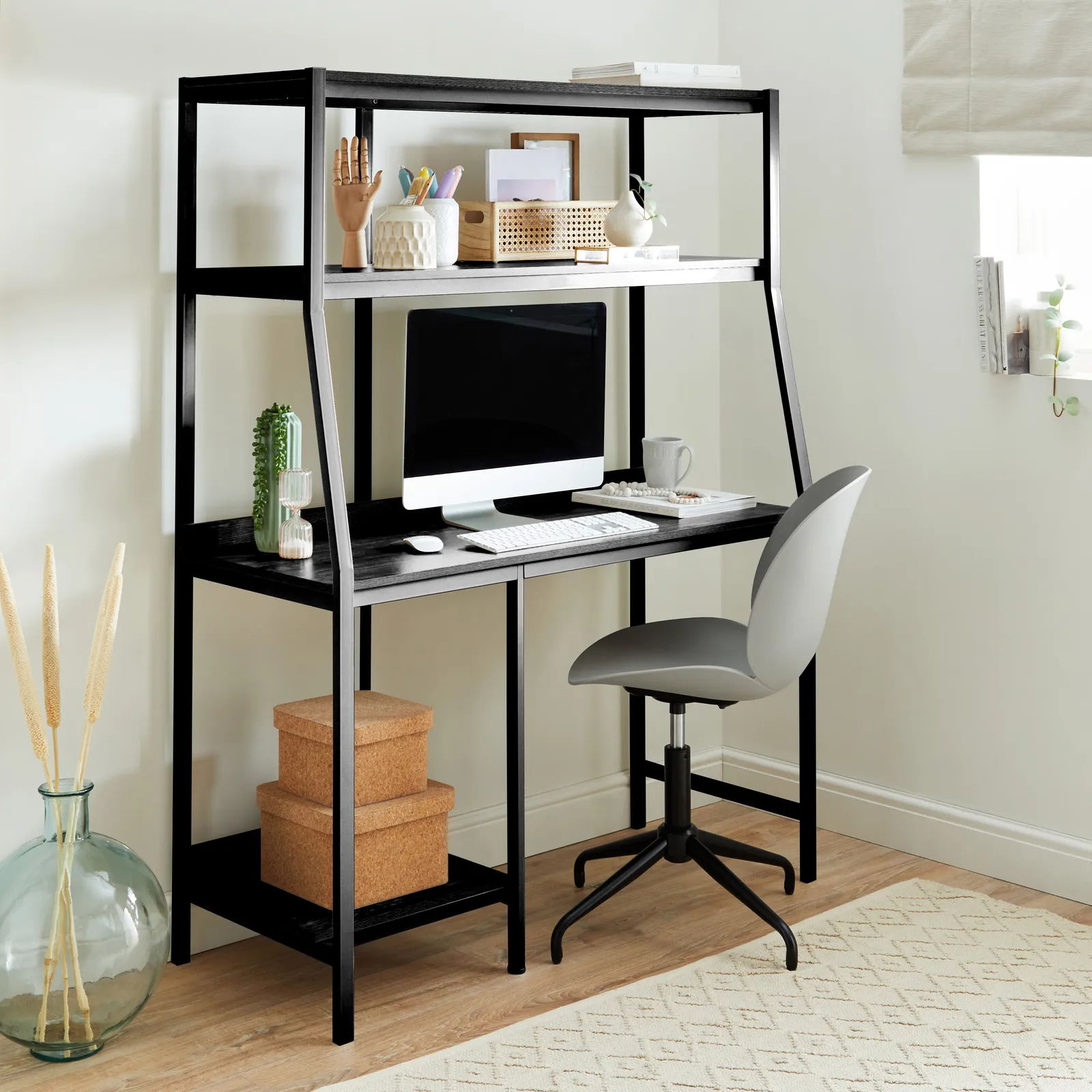 Marina Black Ladder Desk Black