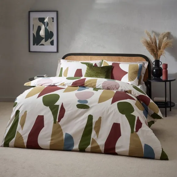 HÖEM Meta Cotton Rich Duvet Cover & Pillowcase Set 4