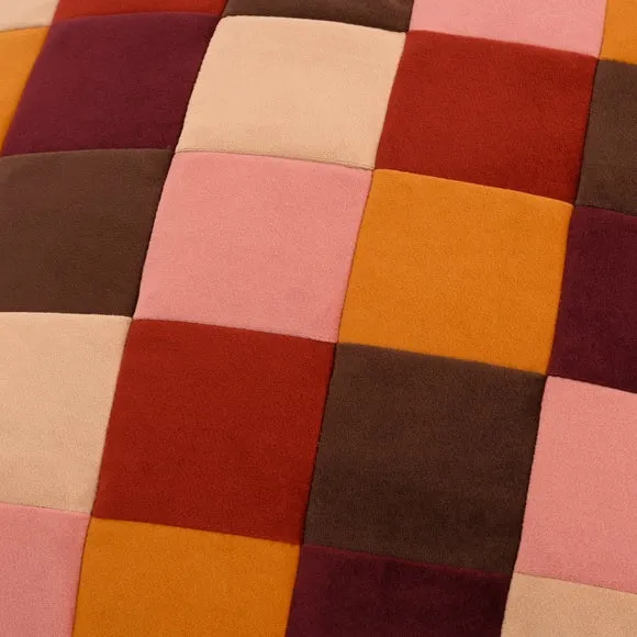 Eliza Patchwork Cube Pouffe 2