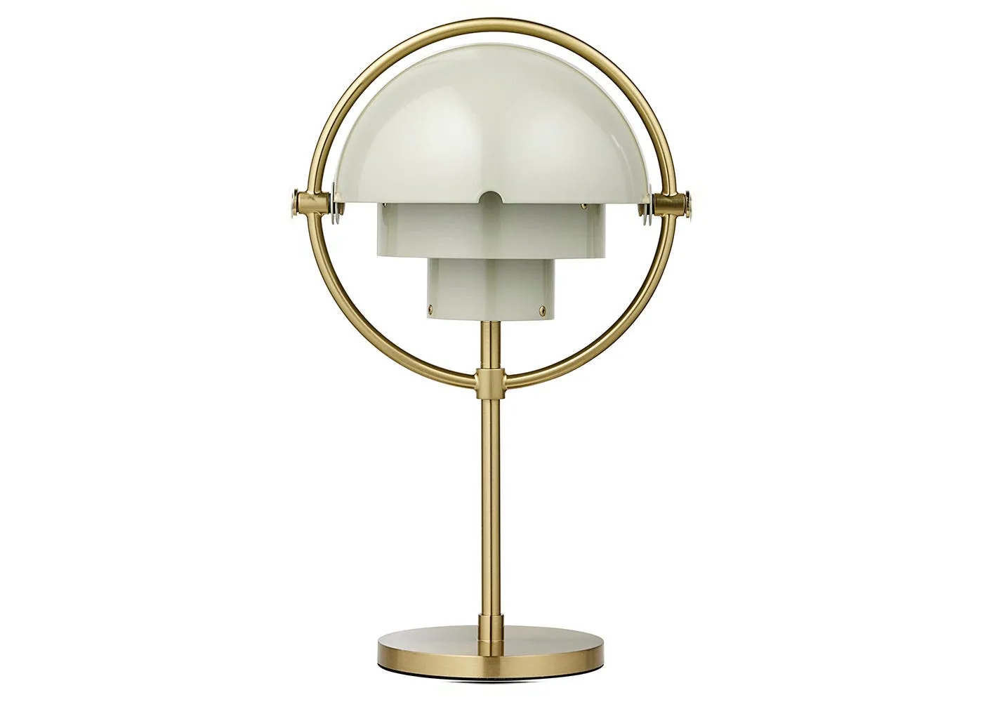 Gubi Multi-Lite LED Portable Table Lamp Brass/Grey 1