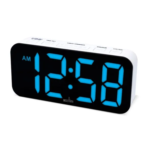 Acctim Jaxon Multicoloured LED Alarm Clock 3