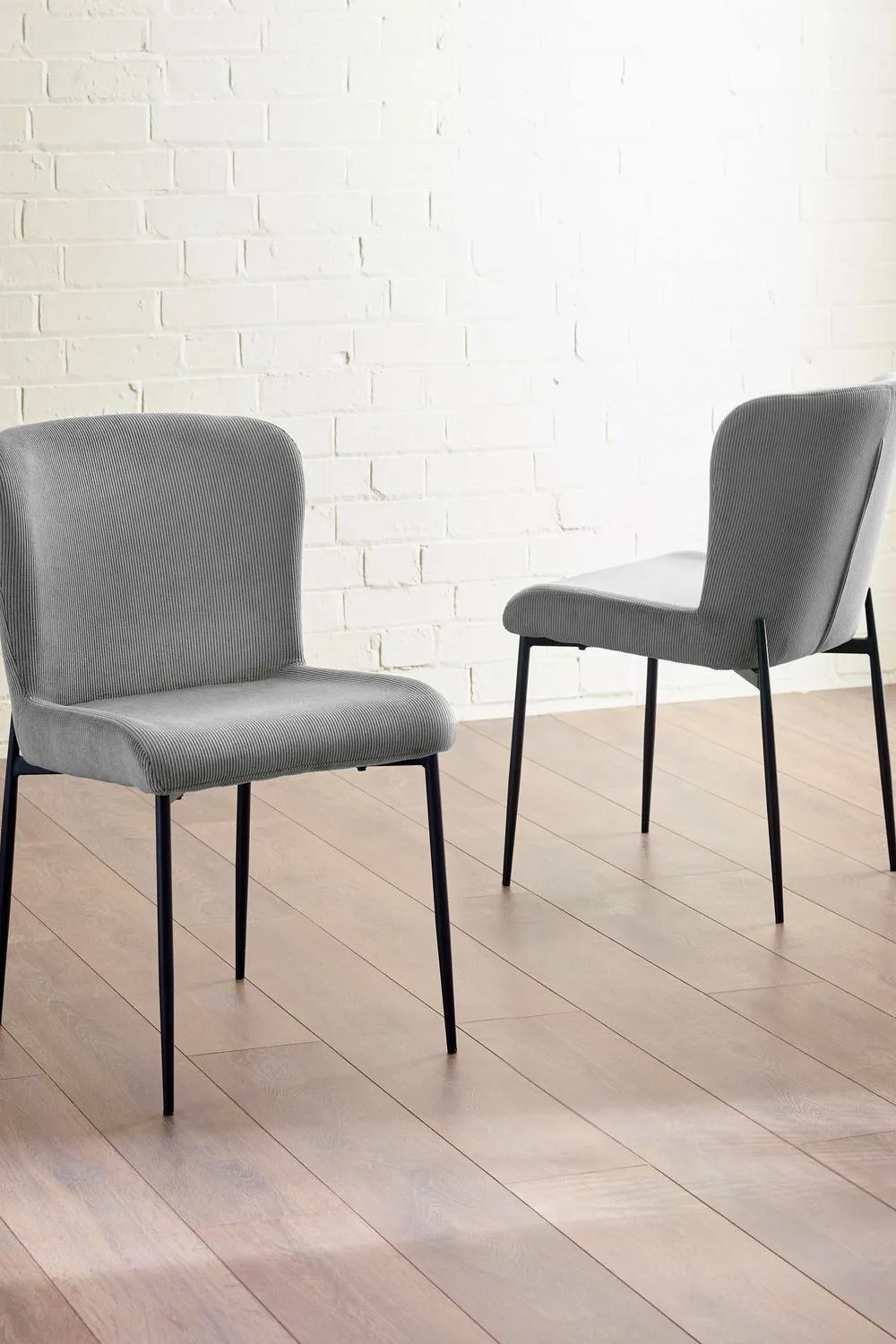 Julian Bowen Leonie Upholstered Dining Chair (Set of 2) in Grey