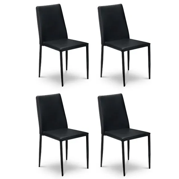 Jazz Set of 4 Dining Chairs, Faux Leather 2