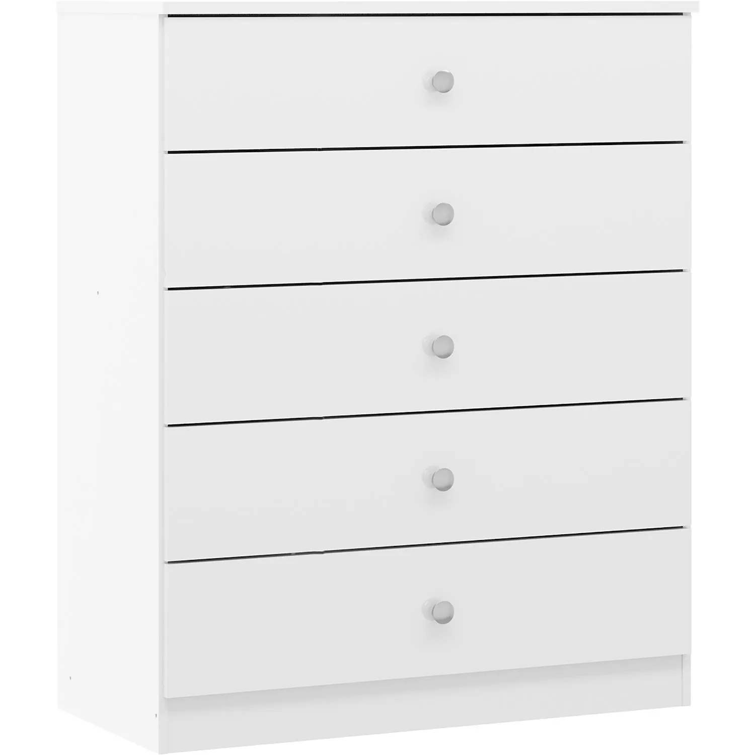 Seconique Denver 5 Drawer Chest in White 2