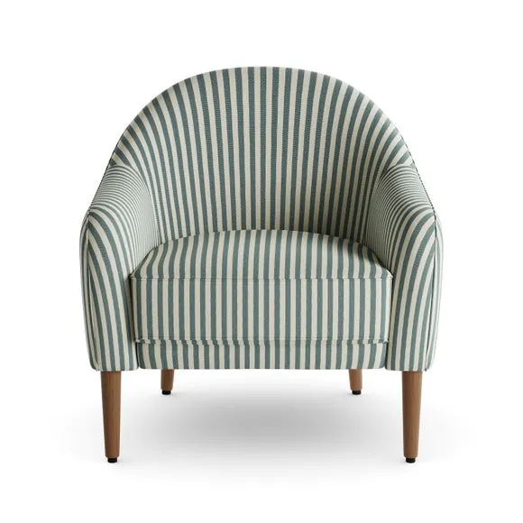 Kaspar Woven Linford Stripe Tub Chair 6